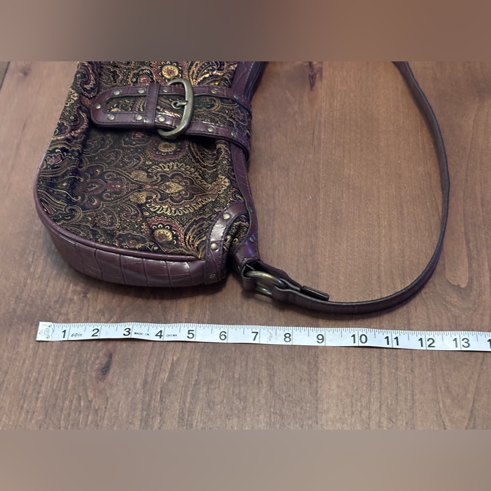 Coldwater Creek Regal Boho Paisley Tapestry Bag - Picture 12 of 16